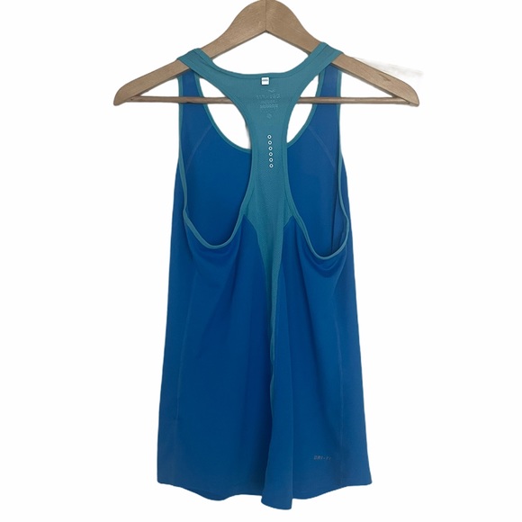 NIKE DRI-FIT women’s blue workout tank, Medium - Picture 2 of 7